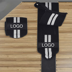 En gros, Bandes de poignet en néoprène ajustables avec logo personnalisé, élastiques, respirantes, à séchage rapide, pour le soutien en musculation, avec boucle pour le pouce - Product Image 1
