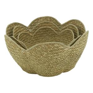 Juego de 3 Cestas de Mimbre en Forma de Flor de Loto, Cestas de Almacenamiento Hechas a Mano, Venta al por Mayor, Ecológicas, Hechas en Vietnam - Product Image 2