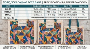Sacs fourre-tout réutilisables en toile de coton personnalisables, pliables, à motifs de dessins animés, écologiques, avec poignée d'épaule, taille standard - Product Image 6