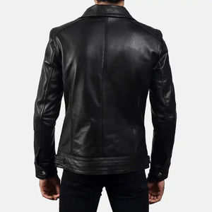 Chaqueta de Motociclista de Cuero para Hombre, de Alta Calidad, Piel de Vaca, Transpirable, con Relleno de Poliéster Resistente, en Oferta - Product Image 4