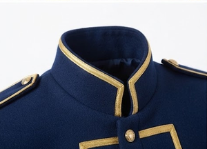 Manteau en tissu 100% laine pour homme, simple boutonnage, longueur standard, réversible, veste uniforme OEM - Product Image 6