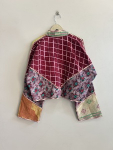 Lot de vestes Kantha vintage réversibles pour femmes, manteaux brodés, vestes Suzani - Product Image 2