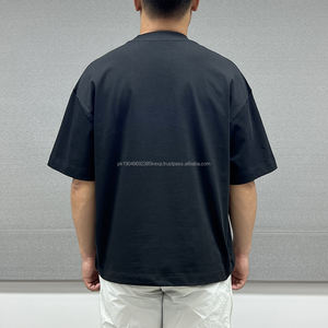 Nouveautés Mode T-shirts en coton lourd pour hommes, personnalisables, de bonne qualité, unis, amples et surdimensionnés pour hommes - Product Image 3