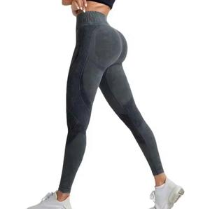 High Waist Seamless Knitted Leggings Solid Full Length Compression Sporty <b>Plus</b> <b>Size</b> Women's <b>Yoga</b> <b>Pants</b> All Seasons Polyester - Product Image 1