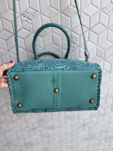 Bolso de Mano de Cuero Tallado a Mano, Estilo Bohemio, Nuevo, Hecho a Mano, Estilo Occidental, Multiusos - Product Image 5
