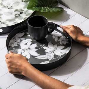Plateau de service en résine de luxe, fait main, décoratif, pour la maison, la cuisine, le restaurant, l'hôtel, les mariages et les fêtes - Product Image 5