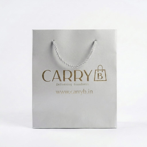Sac fourre-tout en papier laminé brillant imprimé sur mesure pour magasin de détail - Product Image 3