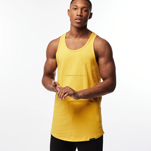 Débardeur pour homme confortable et léger 100% coton Style vintage le plus populaire Stringer pour l'entraînement Faible MOQ Taille adulte - Product Image 5