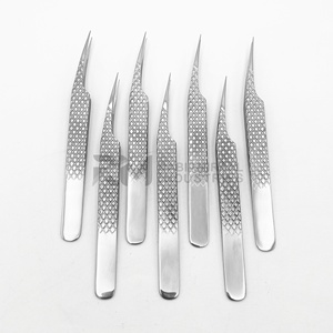 Pinzas Profesionales RMI Diamond Grip de Acero Inoxidable Antiestático de 10 mm, Plateadas, Completamente Pulimentadas, para Extensión de Pestañas, Rectas y Puntiagudas - Product Image 6