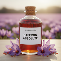 Aceite Absoluto de Azafrán de Primera Calidad para Perfumería de Lujo, Extracto Natural de Crocus Sativus para la Formulación de Fragancias Finas