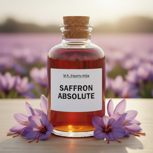 Huile d'absolue de safran de qualité supérieure pour la parfumerie de luxe, extrait naturel de Crocus Sativus pour la formulation de parfums raffinés - Product Image 1