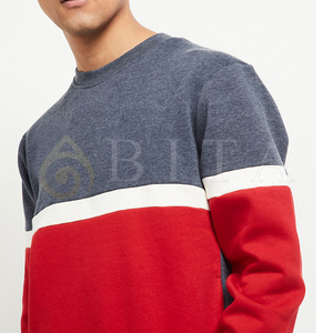 Sudadera con Capucha y Cremallera para Hombre, Corte Regular, Algodón French Terry, Estilo Casual para Otoño, Rojo, Azul, Blanco - Product Image 3