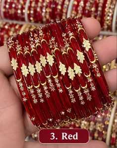 Hot Selling Custom Colors & Sizes Chandni Bangles for Women Traditional Indian/<b>Pakistani</b> Wedding Fashion Bangles <b>Jewelry</b> Set's - Product Image 3
