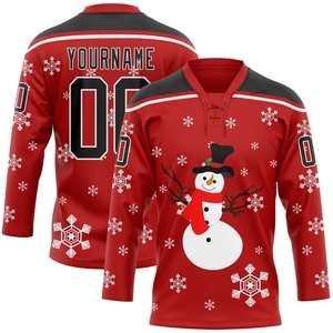 Maillot de hockey personnalisé OMMIZ INDUSTRY blanc, violet et noir, le plus vendu en gros - Product Image 6