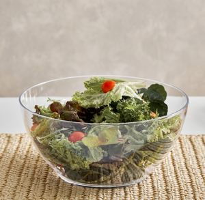 Bol à salade en acrylique de haute qualité et créatif avec légumes verts mélangés et tomates cerises, accessoires de table en promotion - Product Image 1