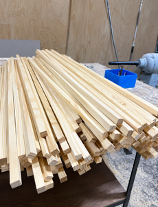 Unfinished Pine Square Wooden Dowel Sticks DIY Crafts <b>Furniture</b> Components Bedroom Projects Farmhouse Home Office Living Room - Product Image 5