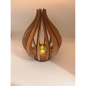 Portavelas de Madera de Forma Elegante, Ecológico, Decoración para el Hogar, Linterna - Product Image 2