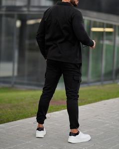 Survêtement personnalisé 500 GSM Fleece Cotton Blank Colors Hoodie et Jogger Pants Survêtements Hommes - Product Image 3