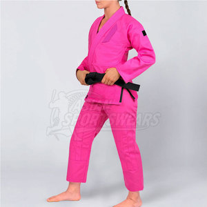 Traje de Jiu Jitsu Brasileño Clásico de Diseño Sólido con Logotipo Frontal, Duradero, 100% Algodón, de Secado Rápido y Transpirable, Hecho en Pakistán - Product Image 3