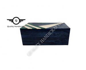 Boîte à bijoux en bois de haute qualité, artisanat de luxe, incrustation d'époxy, multicolores, logo personnalisé, cadeau décoratif pour la fête des mères - Product Image 6