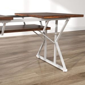 Tavolo da Pranzo Rettangolare Allungabile in Pietra Sinterizzata Effetto Marmo, Mobili Solidi per Sala da Pranzo, Assemblato, per Appartamento - Product Image 4