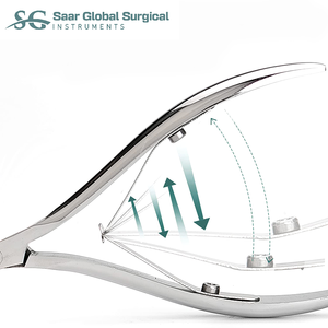 กรรไกรตัดเล็บสแตนเลส Saar Global Surgical ขนาด 12.5 มม. ปากแบน เปิดกว้าง ใบมีดคม ทนทาน น้ำหนักเบา - Product Image 2