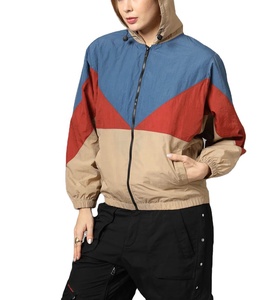 Women's Lightweight Breathable <b>Rain</b> <b>Jacket</b> Cycling Running Stand <b>Plus</b> <b>Size</b> 100% Polyester Nylon Color Block Windbreaker <b>Jacket</b> - Product Image 4