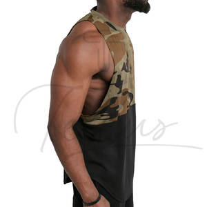Camiseta sin Mangas con Estampado de Camuflaje de Diseño Personalizado para Hombre, Ropa Deportiva Transpirable, Camiseta Táctica Elástica sin Mangas - Product Image 3