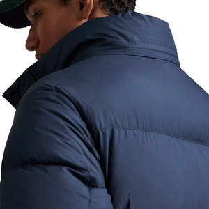 Manteau trench long slim grande taille pour homme, style streetwear, simple boutonnage, chaud, en coton doux, avec col rabattable, veste d'automne - Product Image 3