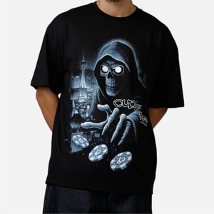 Premium 100% Cotton Oversized <b>Tshirt</b> Custom Logo DTG Print Eco-Friendly Quick Dry 250g Unisex Boxy Fit Streetwear Drop Shoulder - Product Image 1