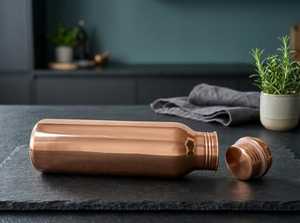MSR Overseas 99% Pure Copper Hand-made Eco-Friendly Leak-Proof <b>Water</b> <b>Bottle</b> 500ml/950ml Capacity Lead-Free Easy Carry Design - Product Image 2