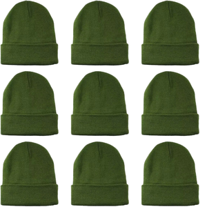 Sialkot Made Jacquard <b>100</b>% <b>Wool</b> Beanie Hats Soft Knit Winter OEM Beanies Warm Winter Bulk Lot for Beach Wear - Product Image 1
