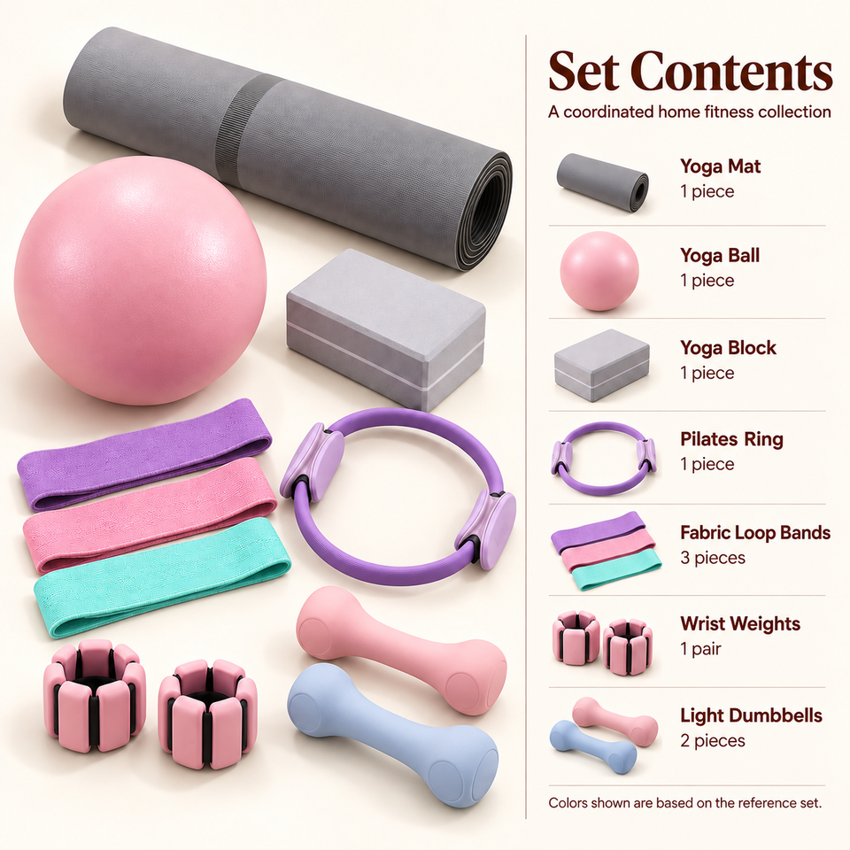 Tiping Exercise Rig Eco Friendly Home Fitness Equipment Set Yoga Mat Pilates Ring Exercise ...