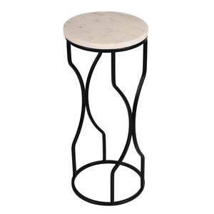 Durable Traditional <b>Square</b> Metal Marble Eco-Friendly Furniture Side <b>Table</b> for Indoor Multi Use Living Areas Offices Lounges - Product Image 6