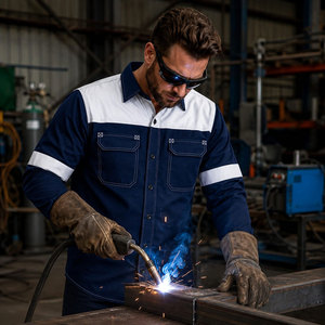 FR Lightweight Breathable Plus Size <b>Welding</b> <b>Shirts</b> Flame Resistant Hi Visibility Unisex <b>Shirt</b> with Customized Logo - Product Image 6