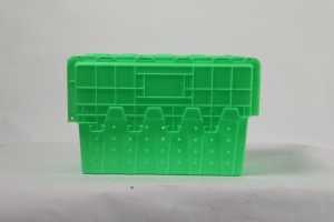 Nhiệm vụ nặng nề nhựa Stackable Thùng Lưu Trữ di chuyển giao thông vận tải hậu cần doanh thu công nghiệp Thùng Lưu Trữ Box với nắp - Product Image 3