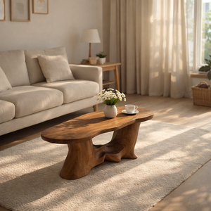 Wholesale Luxali Modern Solid Wood <b>Coffee</b> <b>Table</b> Living Room Handmade Natural Eco-Friendly Durable Easy Clean Antique Decor - Product Image 3