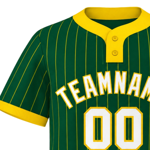 Camiseta Deportiva de Béisbol para Hombre, Manga Corta, Cierre de Botones, Diseño de Rayas Verticales, Transpirable, Uniforme de Equipo - Product Image 4