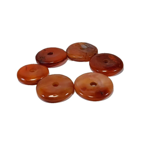 Donuts en Cristal Naturel, Donuts en Pierre de Cornaline Rouge, Pierres Gemmes, Pierres de Cristal, Pierres Gemmes Reiki, Donuts de Guérison, Agate, Grossiste - Product Image 4