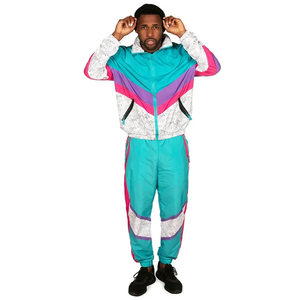Ensemble de jogging décontracté personnalisé avec logo, ensemble deux pièces, nylon, polyester, cargo, coupe-vent, survêtement - Product Image 1
