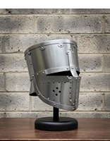 Casque médiéval en acier à calotte plate, Chevalier du Moyen Âge, Croisé, SCA, Cosplay, Cadeau, Gaufré, Antique, Moderne, Personnalisé