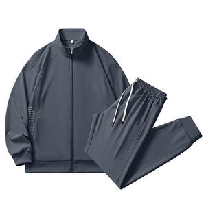 <b>Men</b> Premium Athletic Tracksuit Full Zip Jacket and <b>Pants</b> Set Breathable Lightweight Sportswear for Training <b>Running</b> - Product Image 2