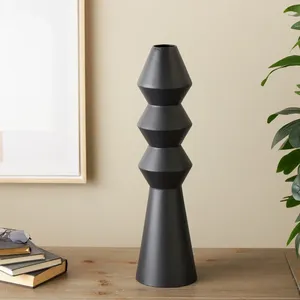 Modern Statement Handmade Iron Flower Vase Coastal Design <b>Tabletop</b> Eco-Friendly Premium Zahid Christmas Home Decor - Product Image 2