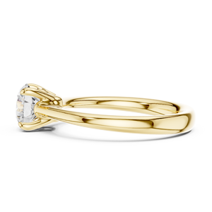 Anillo de Compromiso Clásico con Diamante Cultivado en Laboratorio de 1-3 Quilates, Corte Redondo, Oro de 10k, 14k, 18k, Certificado IGI, VVS, DEF, para Aniversario o Boda - Product Image 4