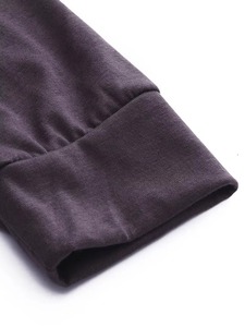 Sweat-shirt à capuche personnalisé pour femme, gris, imprimé aztèque, avec patchs aux coudes, en coton, motif tribal géométrique, vente en gros OEM - Product Image 3