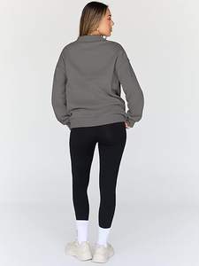 Sudaderas Tejidas de Estilo Hip Hop con Patrón Sólido para Mujer, Sudaderas Tejidas de Estilo Hip Hop con Patrón Sólido para Mujer, Casuales con Patrón Sólido - Product Image 6