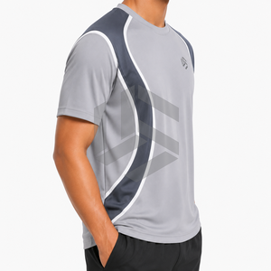Camiseta Deportiva Formal Personalizada para Hombre |   Camiseta Deportiva de Secado Rápido y Transpirable de Poliéster/Algodón para Correr, Gimnasio y Entrenamiento |   OEM - Product Image 5