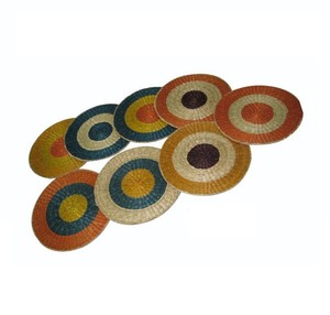 Sets de table classiques robustes en jonc de mer, écologiques, pour usage intérieur/extérieur, isolants thermiques pour tables en pierre/marbre, export international - Product Image 6