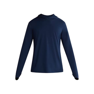 Conjunto de Sudadera con Capucha Azul Marino para Hombre, 100% Algodón, 350G, con Estampado en Relieve, Manga Larga, Pantalones Cortos, Secado Rápido, Felpa Francesa, Tallas de Otoño - Product Image 2