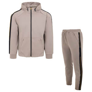 Conjuntos Deportivos Ligeros de Primera Calidad con Cierre, 100% Algodón, Conjuntos Deportivos de Moda al por Mayor, Diseño Casual, Transpirable, Conjunto de 2 Piezas - Product Image 1